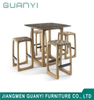 Silla de comedor de asiento de cuero moderno sillones de ceniza sólida taburetes de barra de madera