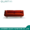 2019 moderno rojo cómodo muebles de madera sofá cama