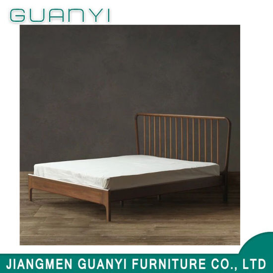 2019 Muebles modernos de madera Muebles de cama king size cama doble