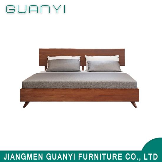 Venta al por mayor Muebles modernos Cama de cuero sintético para Sal