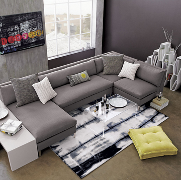 Muebles de casas de tela colorida de la moda para el sofá de la sala de estar