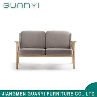 Sofá doble elegante moderno popular con la pierna de madera para la sala de estar con muebles para el hogar Sofá