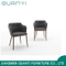 Silla de madera de la pierna de madera de diseño simple negro