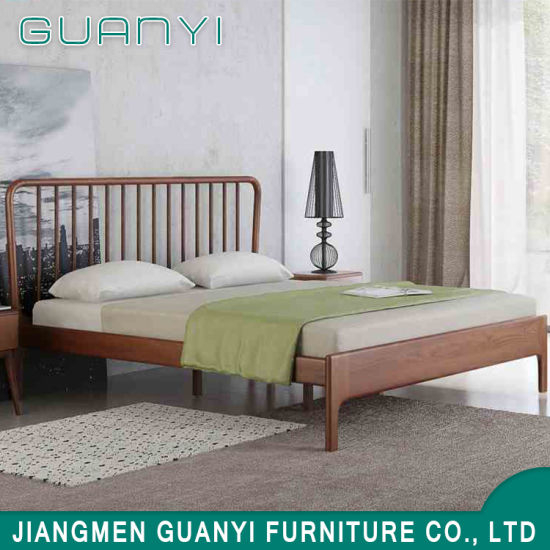 Muebles modernos de dormitorio de madera Muebles de cama king size cama doble